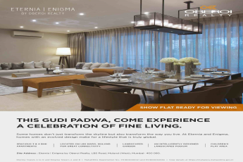 Show flat ready for viewing at Oberoi Eternia & Enigma in Mumbai